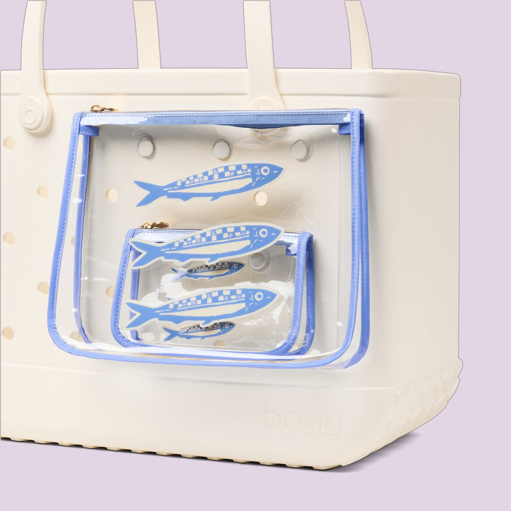 Bogg Bag Decorative Insert Sardine Easy Clean Rubber Tote Waterproof Lightweight with Travel Accessory Pouch for Cruise Travel Travel Organizer Vacation Essentials for Women