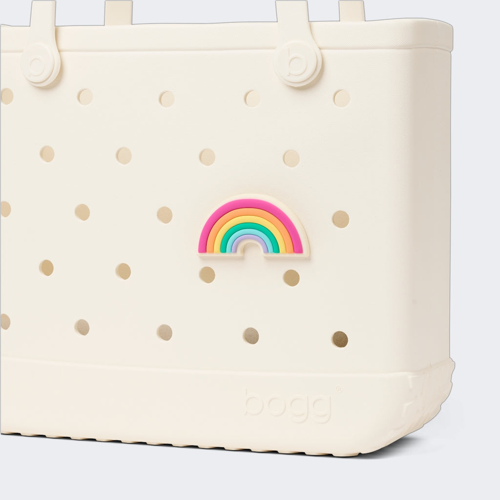 Bogg Bit Rainbow Cruise Essentials Travel Tote Waterproof Easy Clean with Non Slip Bottom for Outdoor Adventures Travel Organizer Vacation Essentials for Women