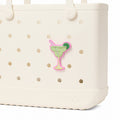 Bogg Bit Lime Margarita Women's Waterproof Beach Tote Large Capacity Travel Friendly with Reinforced Handles for Tropical Vacations Travel Organizer Vacation Essentials for Women