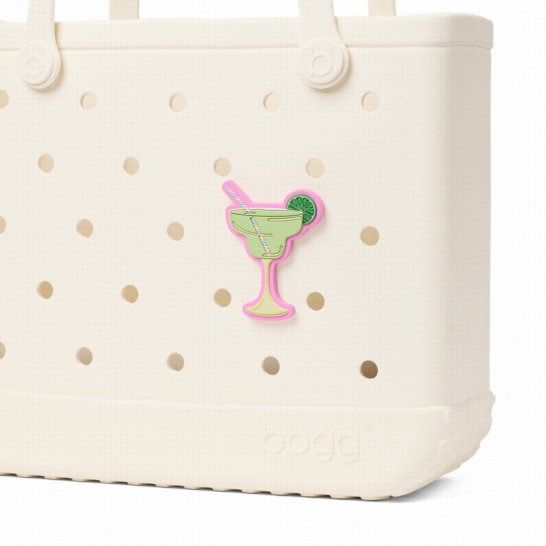 Bogg Bit Lime Margarita Women's Waterproof Beach Tote Large Capacity Travel Friendly with Reinforced Handles for Tropical Vacations Travel Organizer Vacation Essentials for Women