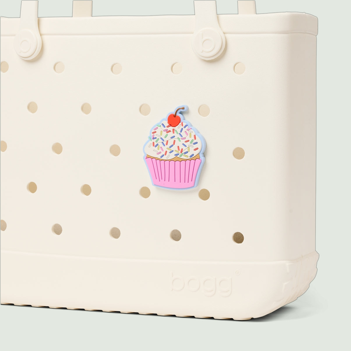 Bogg Bit Sprinkle Cupcake Water Sports Travel Tote Durable Tip Resistant with Reinforced Handles for Camping Trips Travel Organizer Vacation Essentials for Women