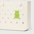 Bogg Bit Lime Gummy Bear Cruise Essentials Travel Tote Durable Washable with Extra Storage Compartments for Boat Trips Travel Organizer Vacation Essentials for Women