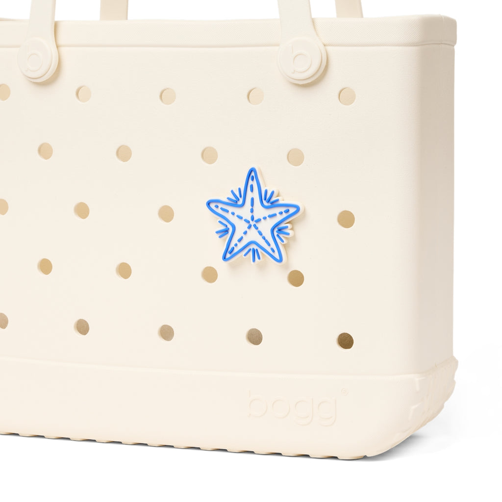 Bogg Bit Blue Starfish Cruise Ship Essentials Tote Lightweight Large Capacity Waterproof Phone Pouch Included for Family Trips