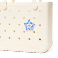 Bogg Bit Blue Starfish Cruise Ship Essentials Tote Lightweight Large Capacity Waterproof Phone Pouch Included for Family Trips