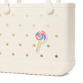 Bogg Bit Lollipop Waterproof EVA Beach Tote Bag Sandproof Large Capacity with Easy Clean Surface for Boat Trips Travel Organizer Vacation Essentials for Women