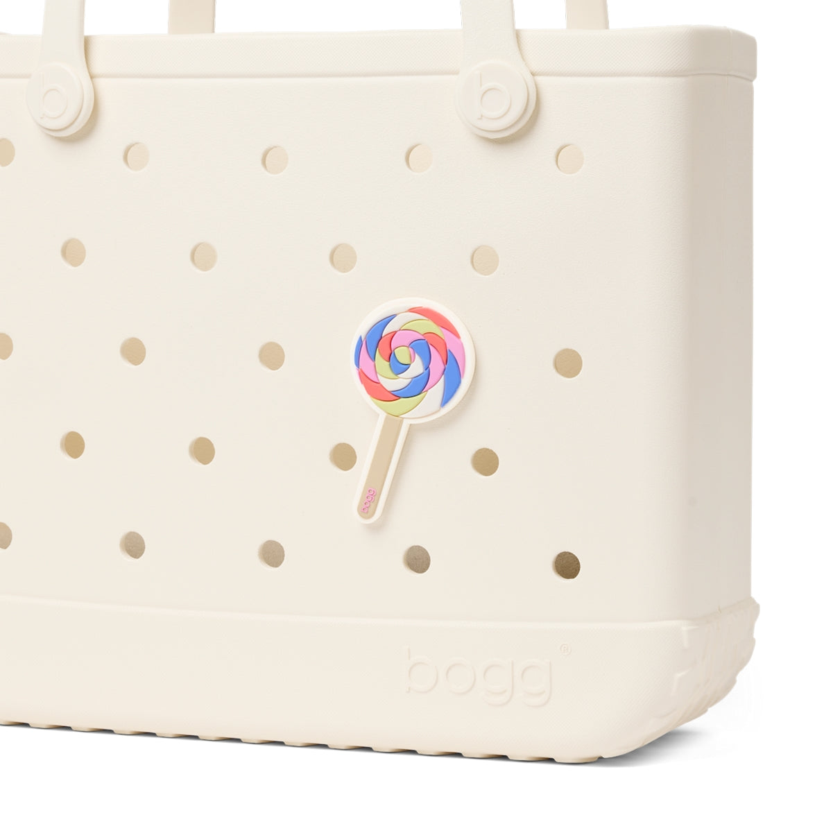 Bogg Bit Lollipop Waterproof EVA Beach Tote Bag Sandproof Large Capacity with Easy Clean Surface for Boat Trips Travel Organizer Vacation Essentials for Women