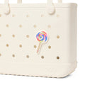 Bogg Bit Lollipop Quick Dry Beach Storage Tote Large Capacity Waterproof with Reinforced Handles for Water Sports Travel Organizer Vacation Essentials for Women